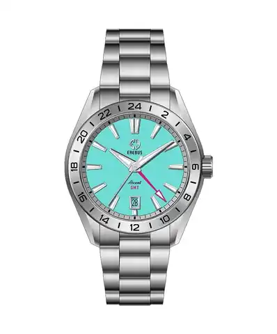 EREBUS WATCH Ascent 40 GMT Aqua