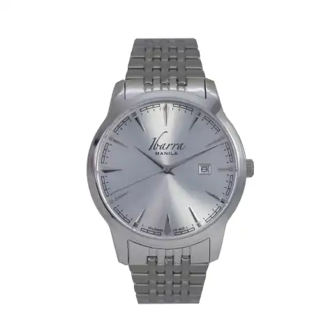 Ibarra Rizal 39MM Quartz Steel Watch (Silver Dial)