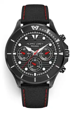 Filippo Loreti Watches Odyssey Black & Red Racer