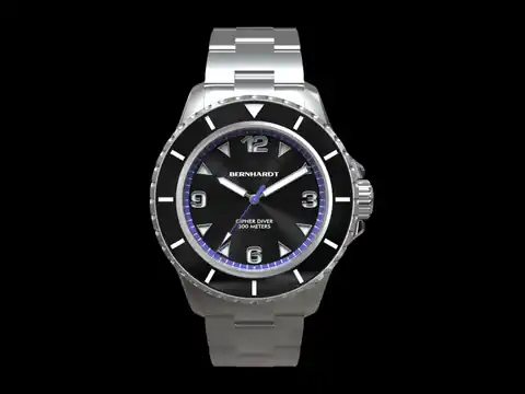 Bernhardt Watch Company The Cipher Diver - Purple - Fall 2026 Pre-Order