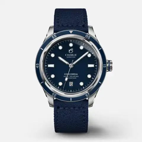 CHARLIE - Paris Concordia - Automatique - Bleu Antarctique