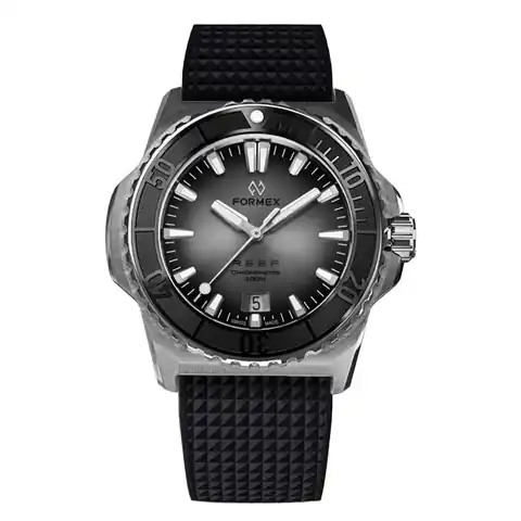 Formex Reef GMT Chronometer Dive Watch With Gilt Black Dial And Bezel #2201.1.6341.910