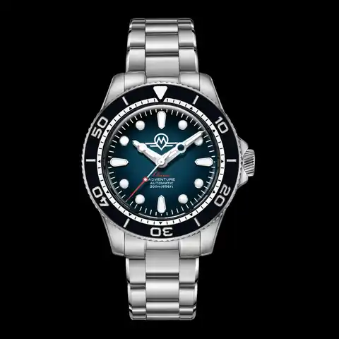 Monro Adventure Monro Ocean Adventure MOA-1 Atlantic Blue, Automatic Dive Watch, 41mm Stainless Steel, Blue Dial