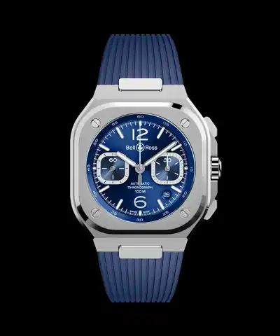 Bell & Ross BR-05 Chrono Blue Steel · BR05C-BLU-ST/SRB