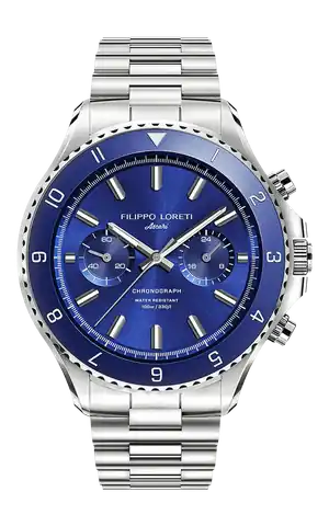 Filippo Loreti Watches Ascari Deep Blue Steel Link