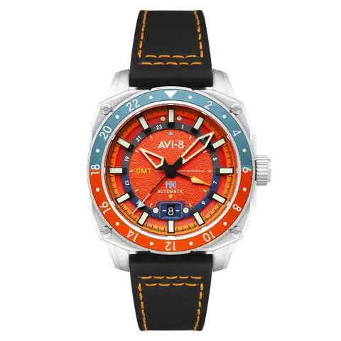 AVI-8 Timepieces Orangish Red
