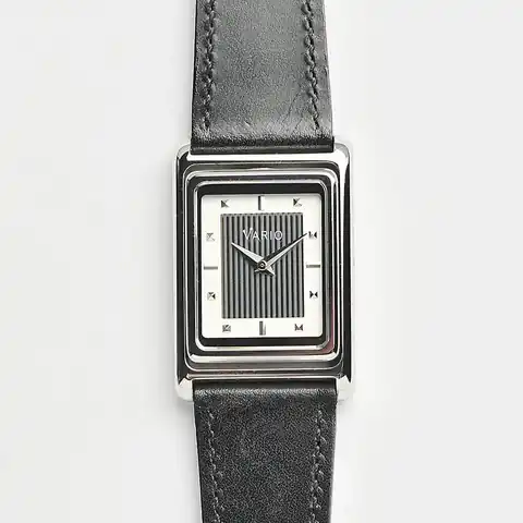 VARIOeveryday Vario Versa Reversible Single Time White Tuxedo Automatic Watch
