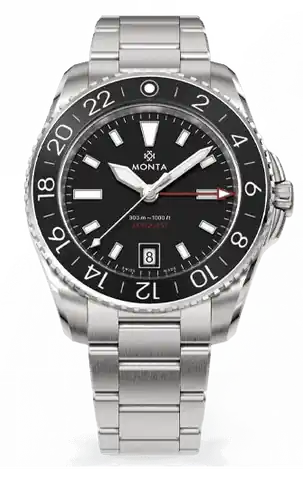 Monta Monta Skyquest, Black Dial, Black Aluminum Bezel