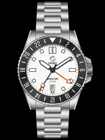 EREBUS WATCH Origin GMT Classic White
