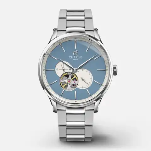 CHARLIE - Paris Initial - Cœur Ouvert - Summer Blue