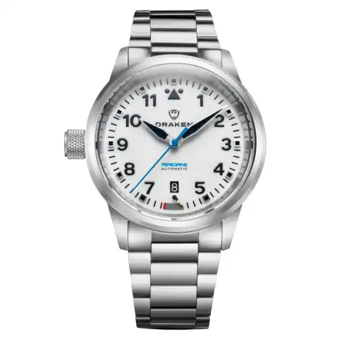 Draken Peregrine 'B' Full Lume Dial Watch with Left Crown #DKN-12