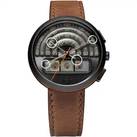 Xeric Watches Halograph II Chrono Gunmetal Brown
