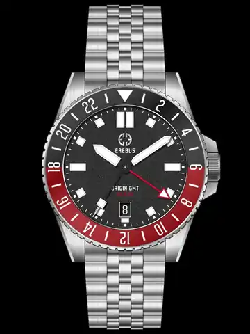 EREBUS WATCH Origin GMT Premium Black
