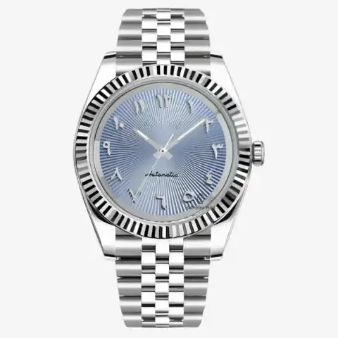 Monomods Custom Seikojust Edition Silver Arabic ICE Jubilee MOD