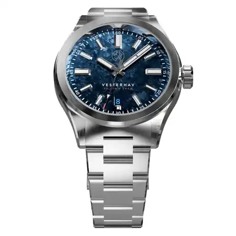 Henry Archer Denmark Vesterhav Automatic Watch with Subspace Blue Dial #HAV-VES-SSB-3LI