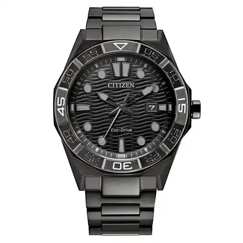 Citizen Brycen PVD Watch with Black Dial #AW1855-52E