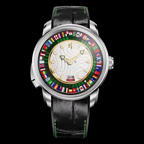 Lucky Harvey International Sports Series Silver World Football Limited Edition Automatic Watch