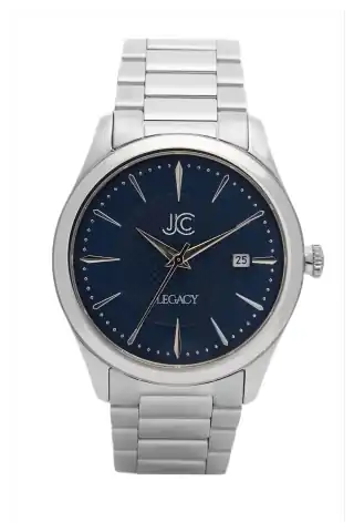 J.Ciro Watches Legacy Steel Blue Dress Watch
