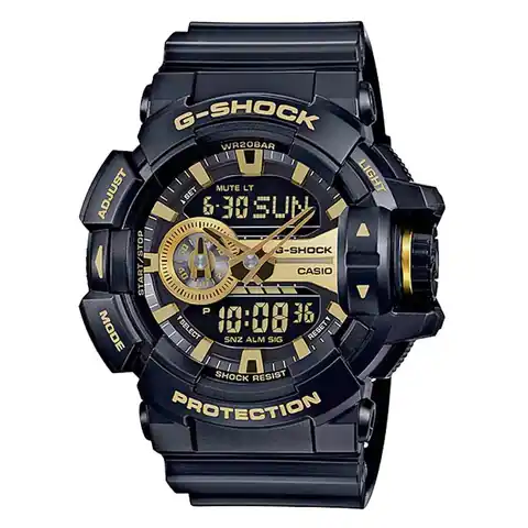 Casio G-Shock GA-400 Series in Black and Gold #GA400GB-1A9