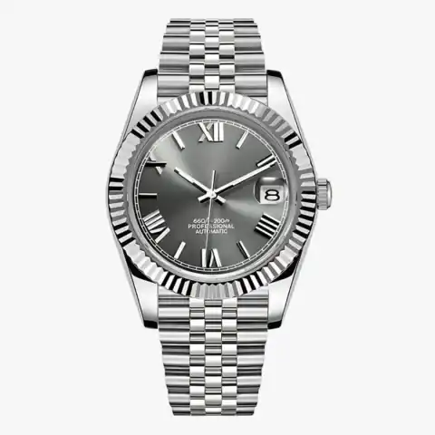Monomods Custom Seikojust Edition Silver Roman MOD