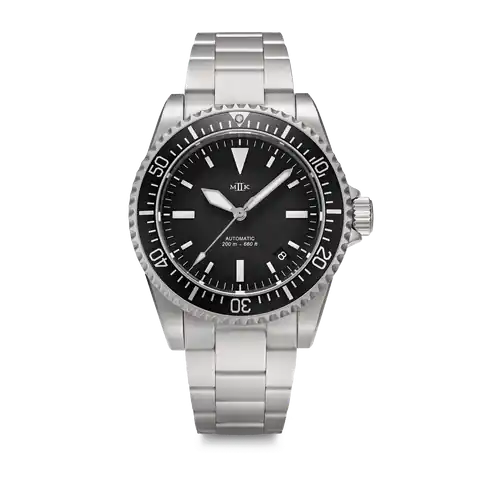 Mk II Watches Fulcrum 39 Date, Dive Bezel (Blk)
