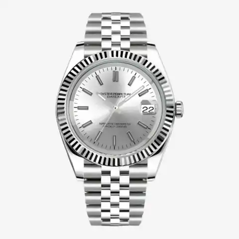Monomods Custom Seikojust Edition Silver Arabic Platinum Jubilee MOD