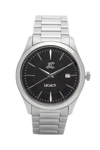 J.Ciro Watches Legacy Steel Black Dress Watch