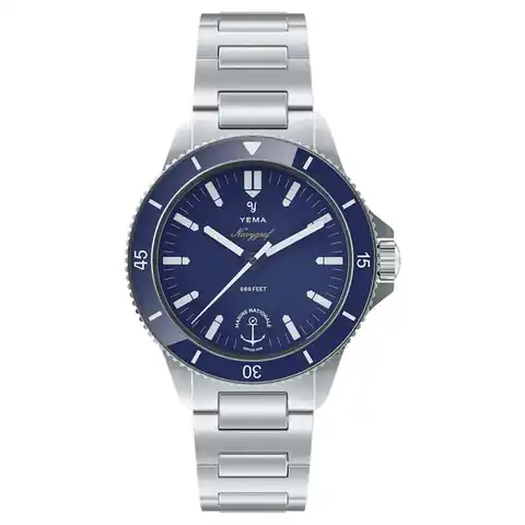 YEMA Watches Navygraf Marine Nationale Quarz with Blue Dial #YEMA-11