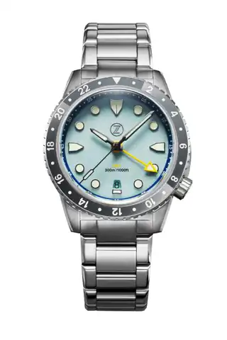 Zelos Mako 300m GMT Sky Blue