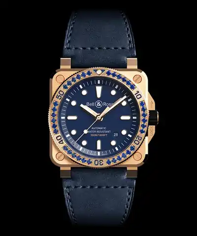 Bell & Ross BR 03-92 Diver Blue Bronze Sapphire Bezel