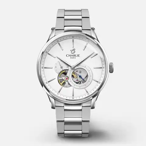 CHARLIE - Paris Initial - Cœur Ouvert - Blanc