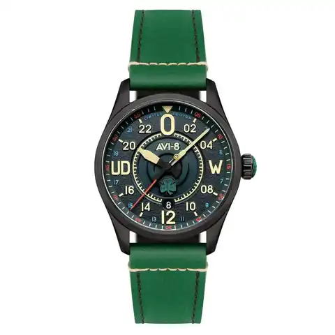 AVI-8 Timepieces Spitfire Smith 24 Hour Automatic Paddy LE Watch #AV-4154-01