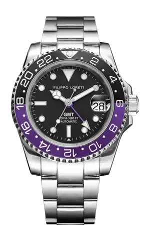 Filippo Loreti Watches Aquadiver GMT Automatic Purple
