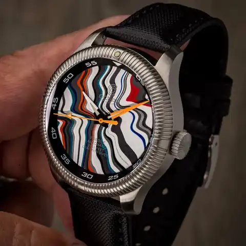 Ocean Crawler Watch Co. Champion Diver - Fordite - Unique Piece - Drive-In Dream