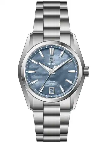 EREBUS WATCH Ascent 36 Blue Mother Of Pearl