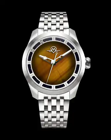 Monro Adventure Monro Luna Adventure MLA-PTB Planet Tigers EYE, 9039 Automatic Watch, 39mm Stainless Steel