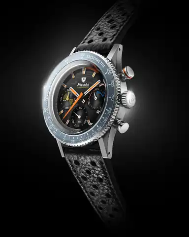 Nivada Grenchen Chronoking Mecaquartz Racing Carbon