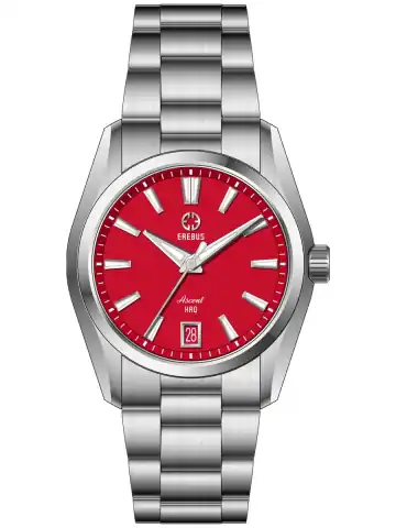 EREBUS WATCH Ascent HAQ 36 Red Enamel