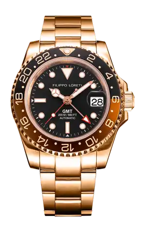 Filippo Loreti Watches Aquadiver GMT Automatic Rose Gold