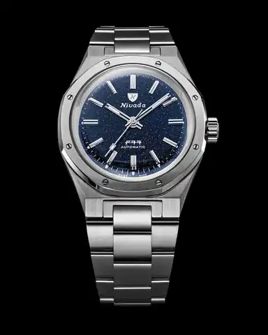 Nivada Grenchen F77 Titanium Dark Blue Aventurine MK1 - 37MM