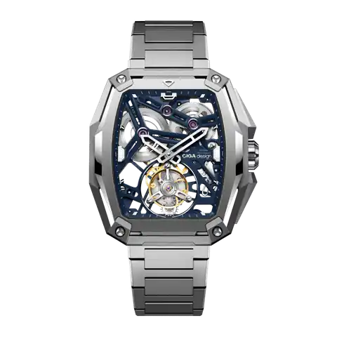 CIGA design Ciga Design Advanced Skeleton Complication Watch Hunter · Tourbillon