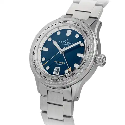Alcadus Watches Voyager Worldtimer GMT – Midnight Navy