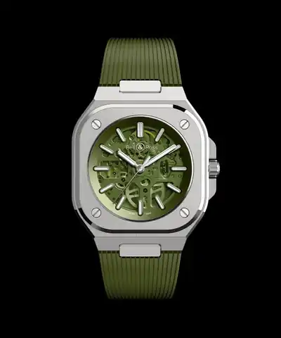 Bell & Ross BR 05 Skeleton Green · BR05A-GN-SKST/SRB