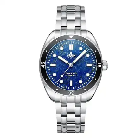 Phoibos Eagle Ray Automatic Diver with Lapis Lazuli Dial #PY065BN