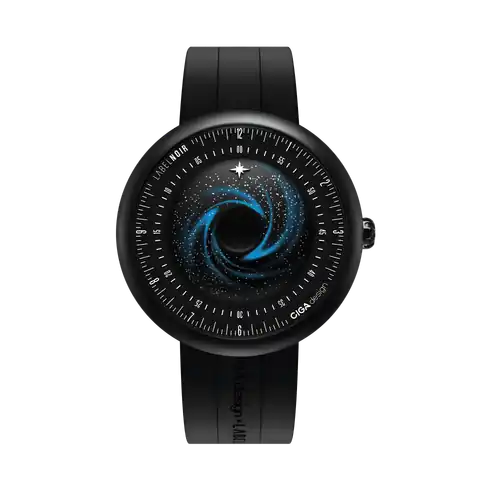 CIGA design Ciga Design x Label Noir Automatic Watch Blue Planet II · Black Star Edition