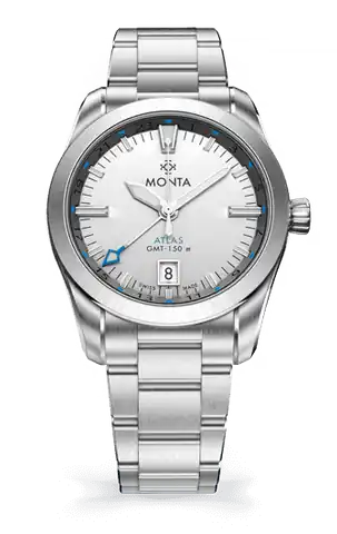 Monta Monta Atlas, Opalin Silver Dial