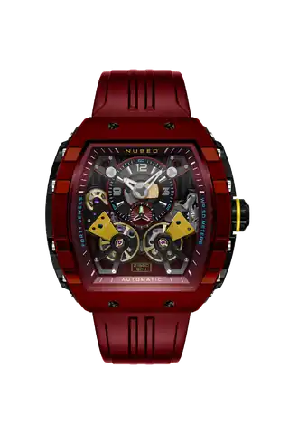 Nubeo Watches Firebrick Red