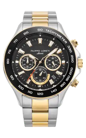 Filippo Loreti Watches Ascari Monza Two Tone Black Gold Large Edition