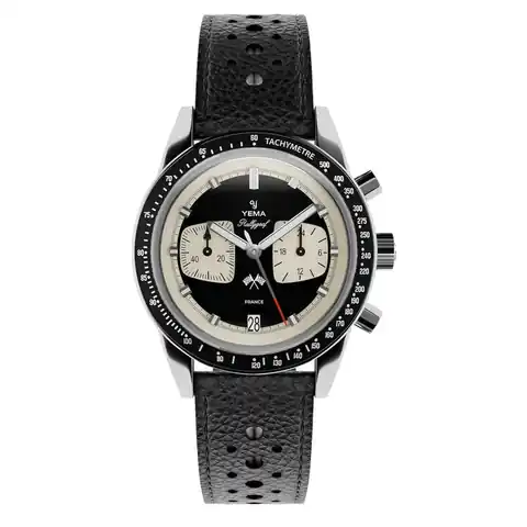 YEMA Watches Rallygraf Meca-Quartz Reverse Panda Chronograph #YEMA-17