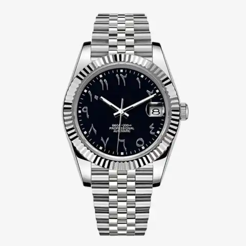 Monomods Custom Seikojust Edition Midnight Silver Arabic Jubilee MOD